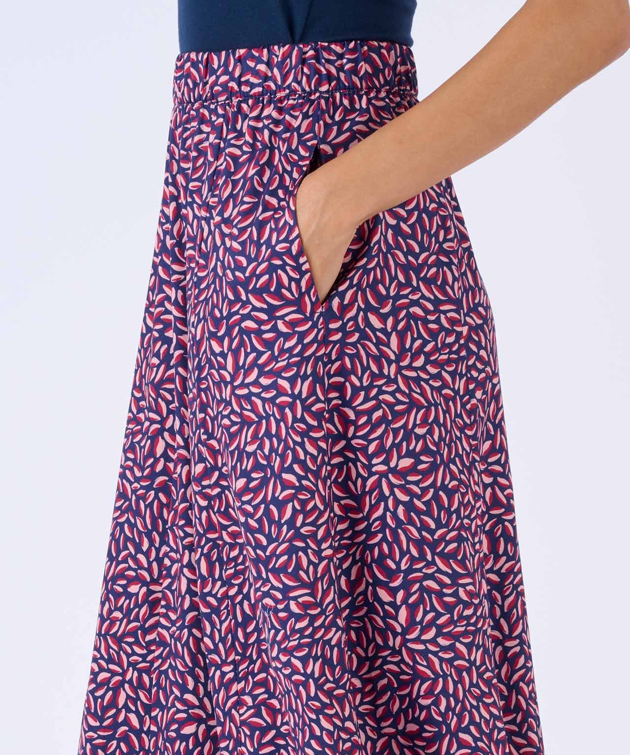 Printed Brushed Finish Skirt 