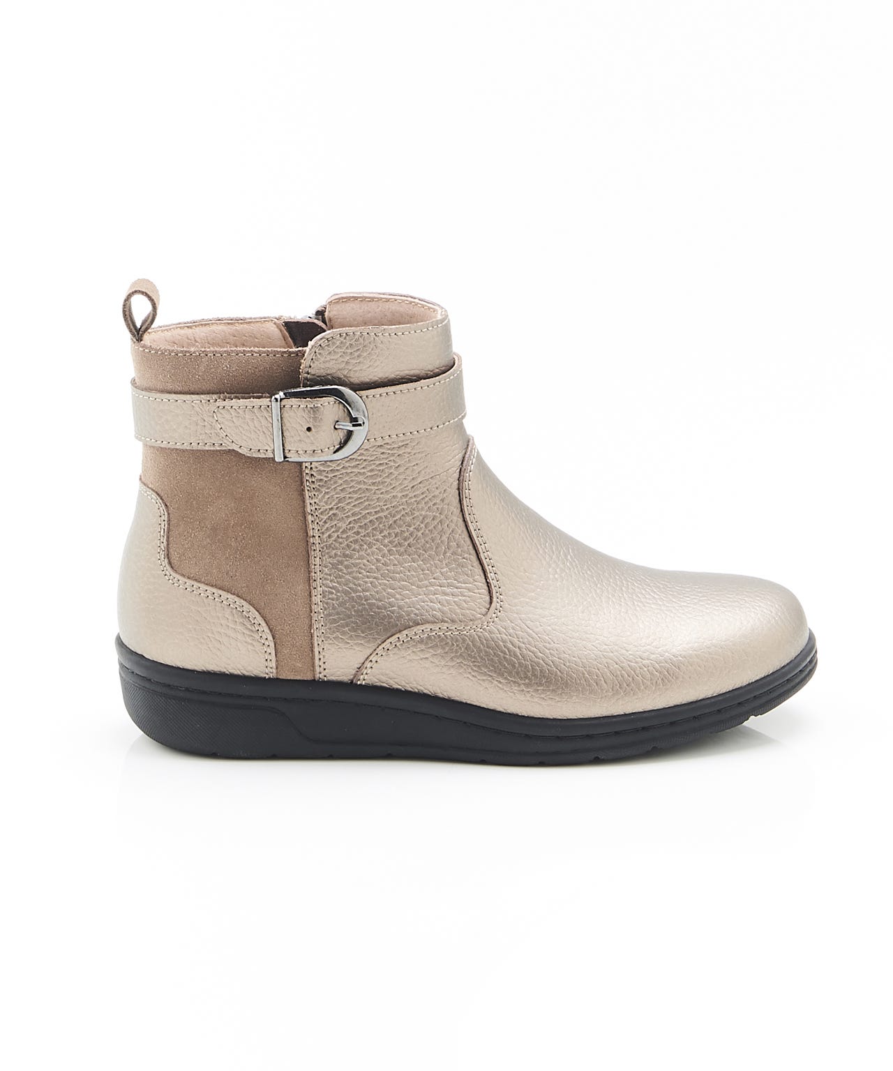 Amortyl Buckle Trim Ankle Boots 