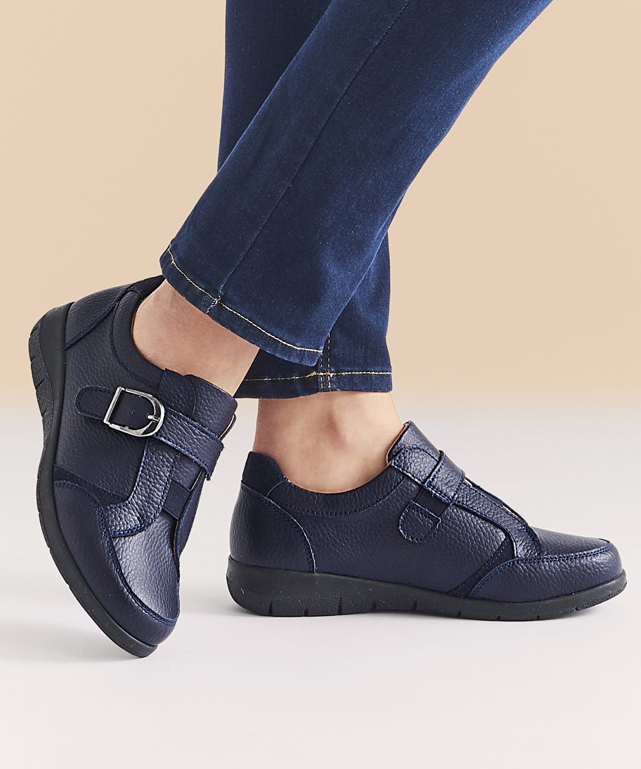 Amortyl Touch Fasten Derby Shoes 