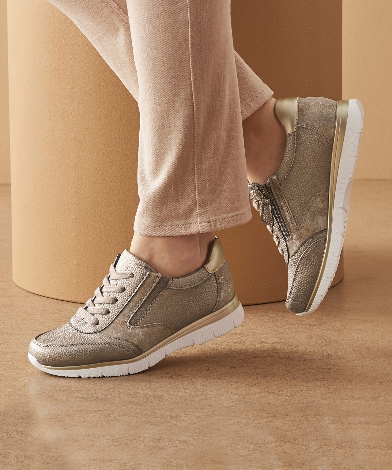 Amortyl Zip and Lace Up Trainers 