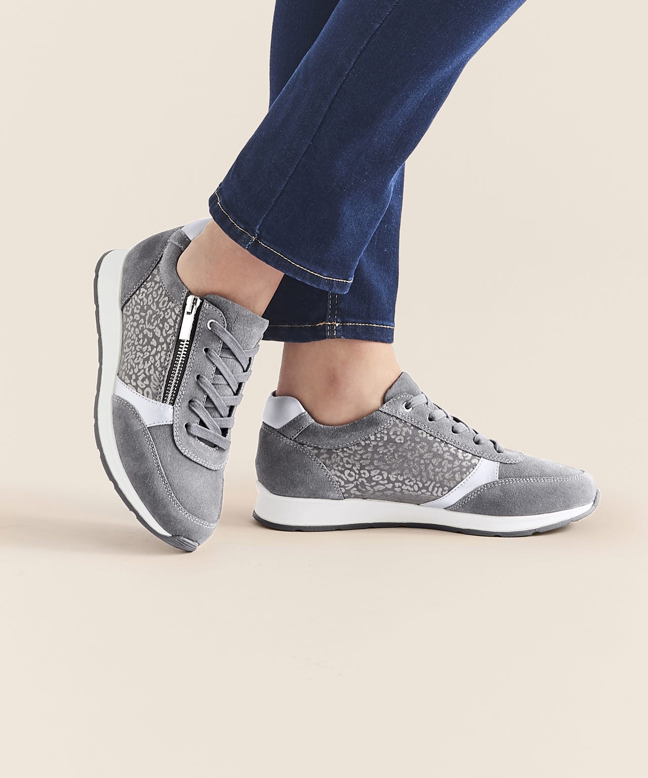 Damart Amortyl Animal Print Trainers from Damart