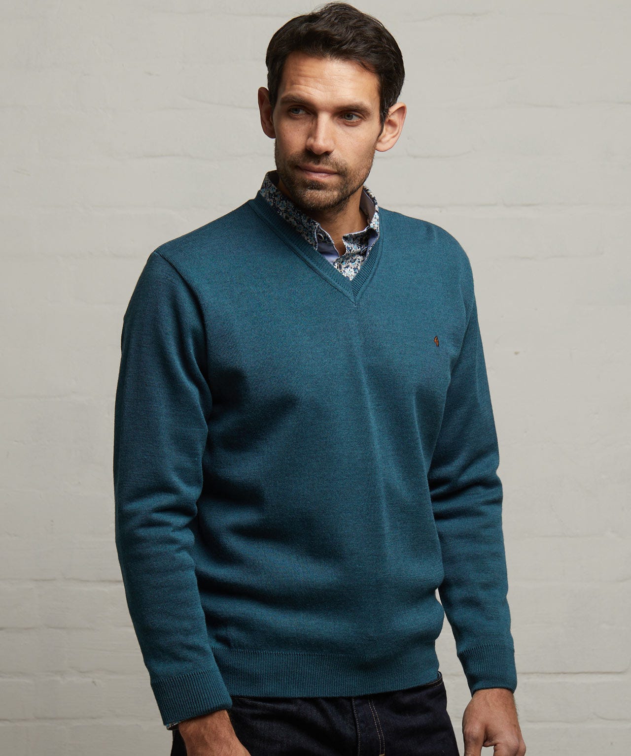 Gabicci Plain Knit V-neck