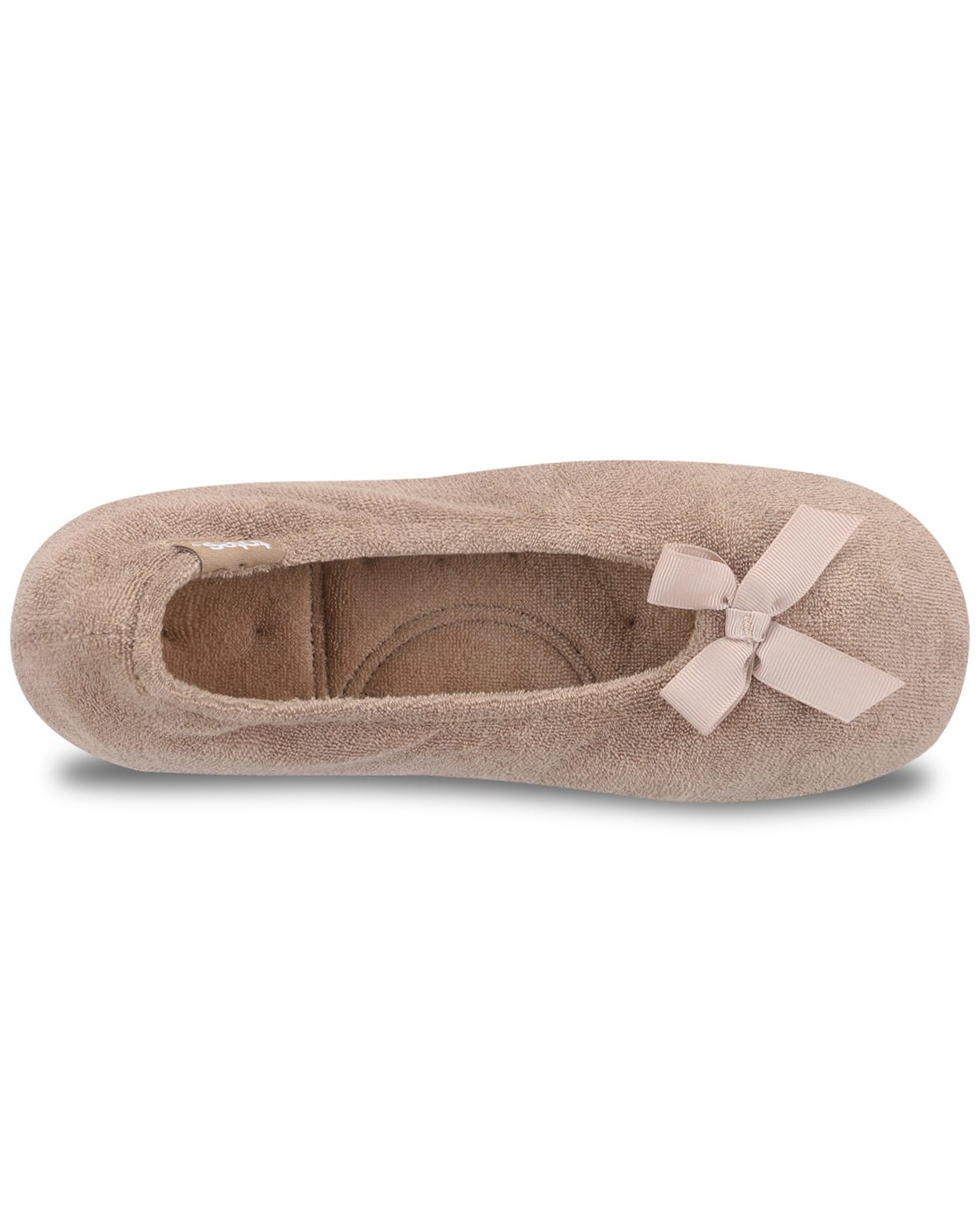Totes Isotoner Ladies Terry Ballerina Slippers  