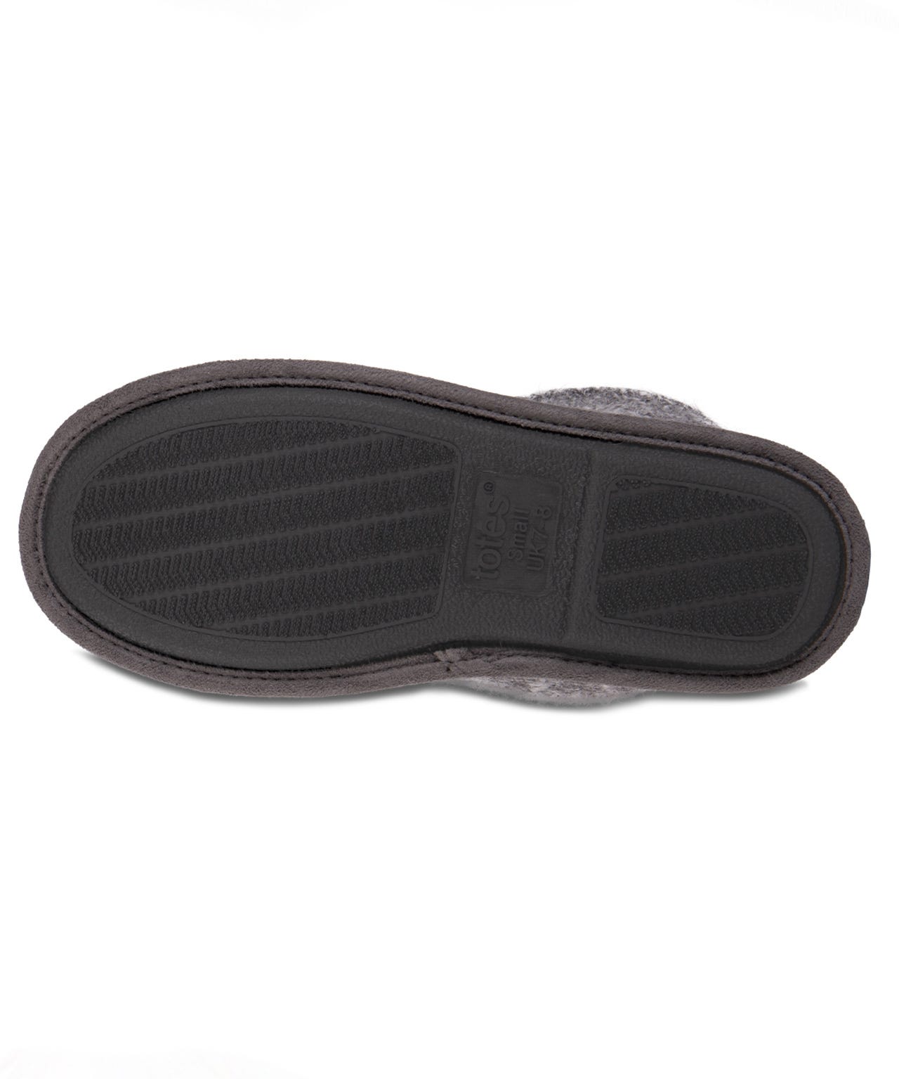 Totes Mens Knitted Short Boot Slipper