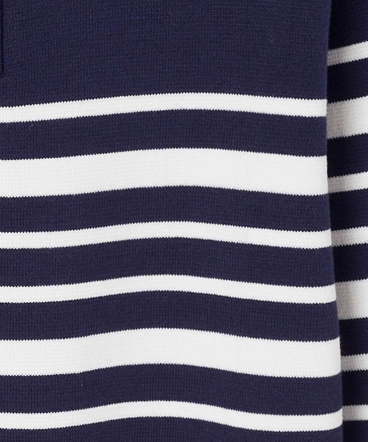 1/4 zip Stripe Jumper