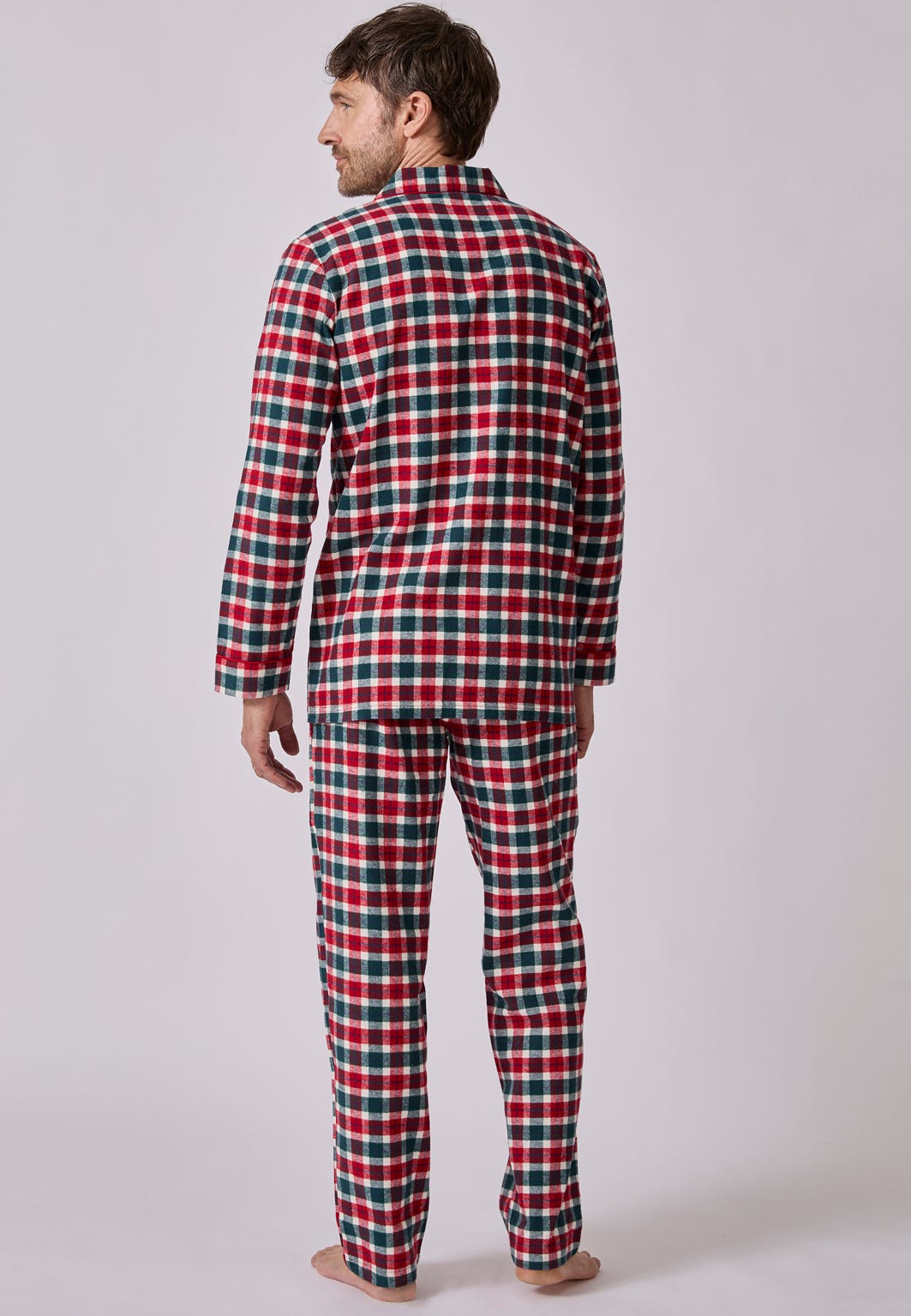 Men's Check Winceyette Pyjamas 