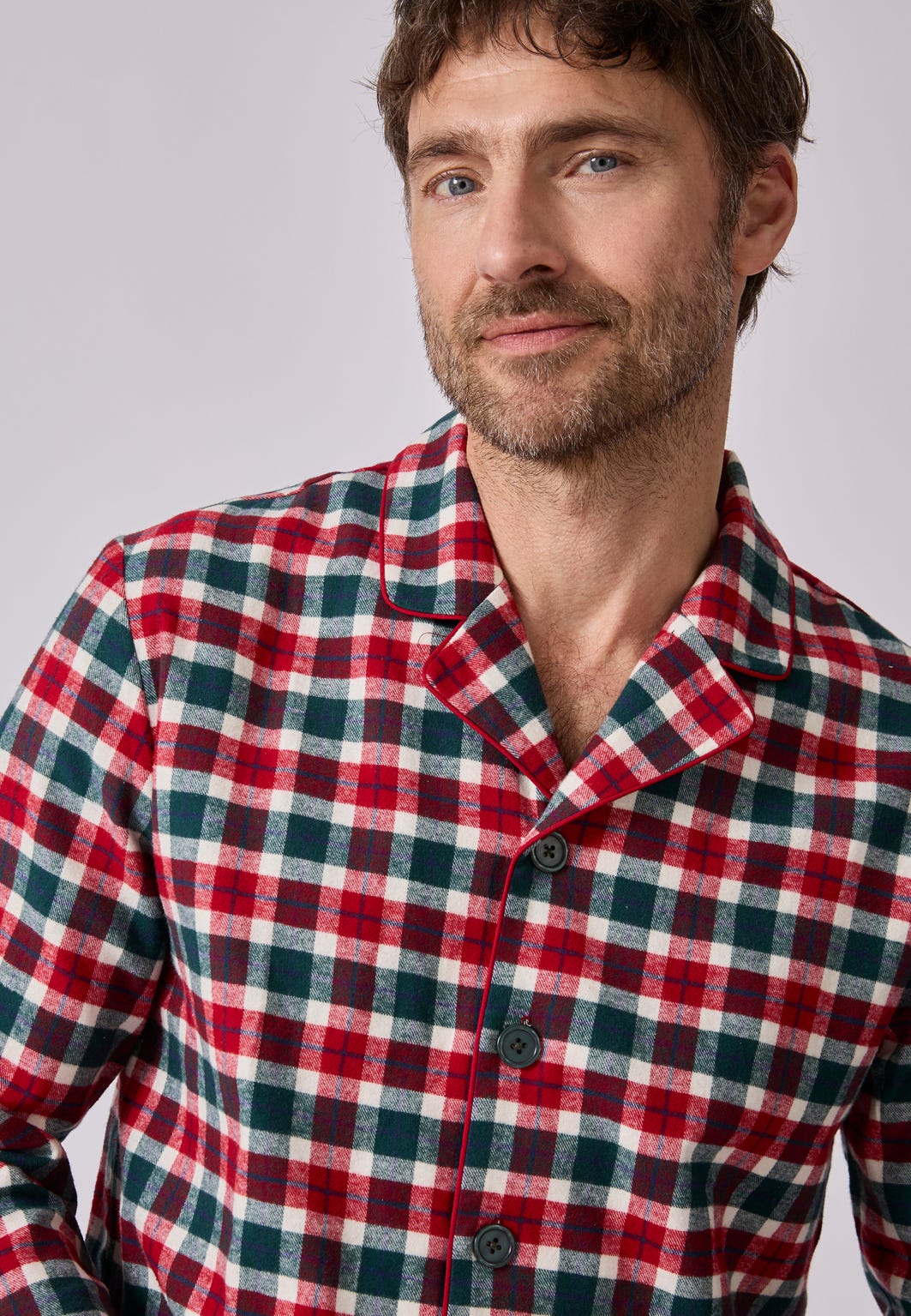 Men's Check Winceyette Pyjamas 