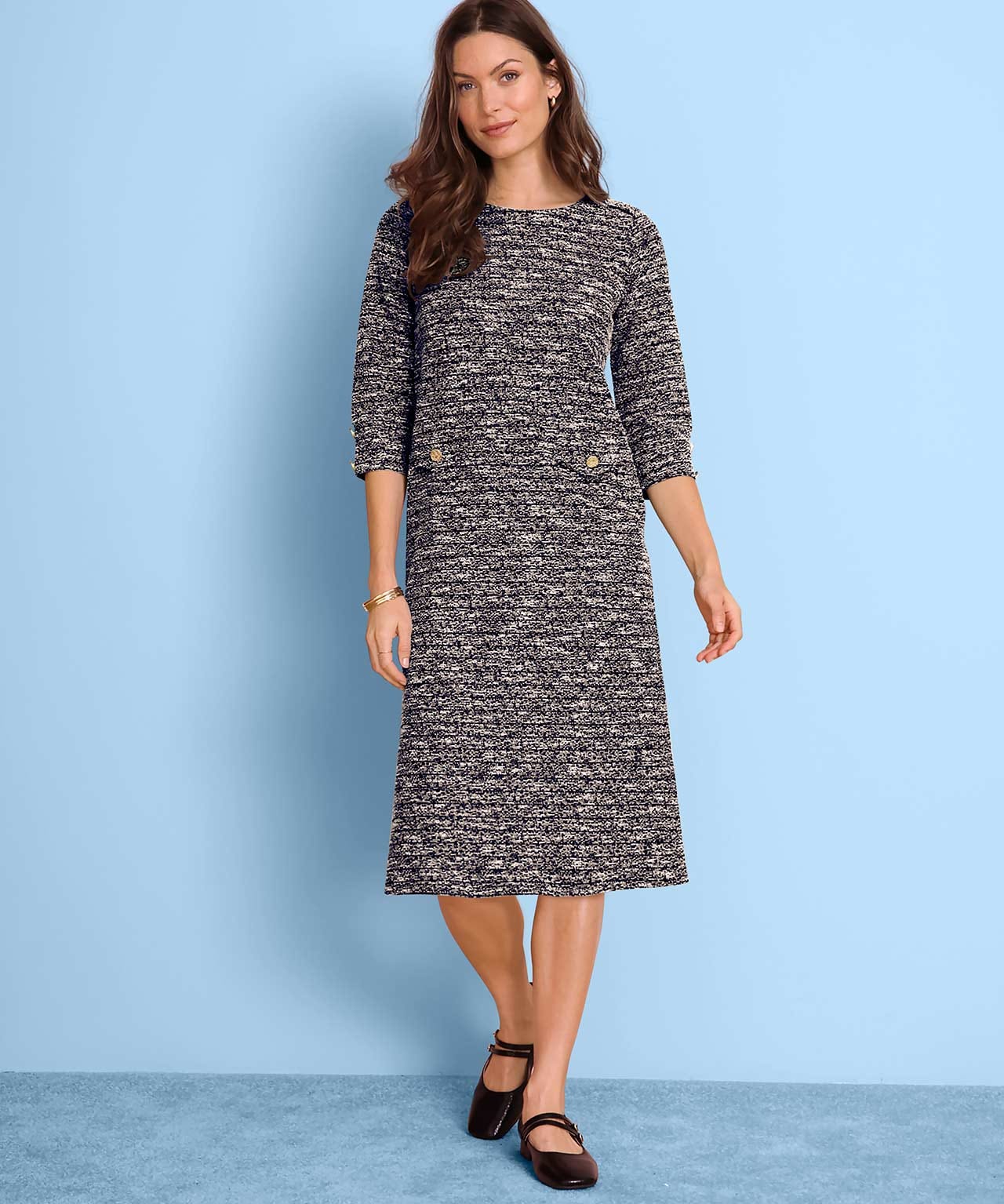 Tweed Shift Dress