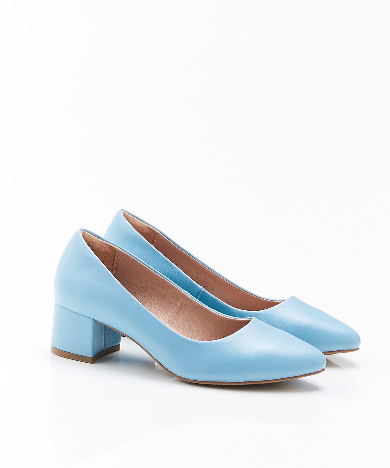 Block Heel Court Shoe  