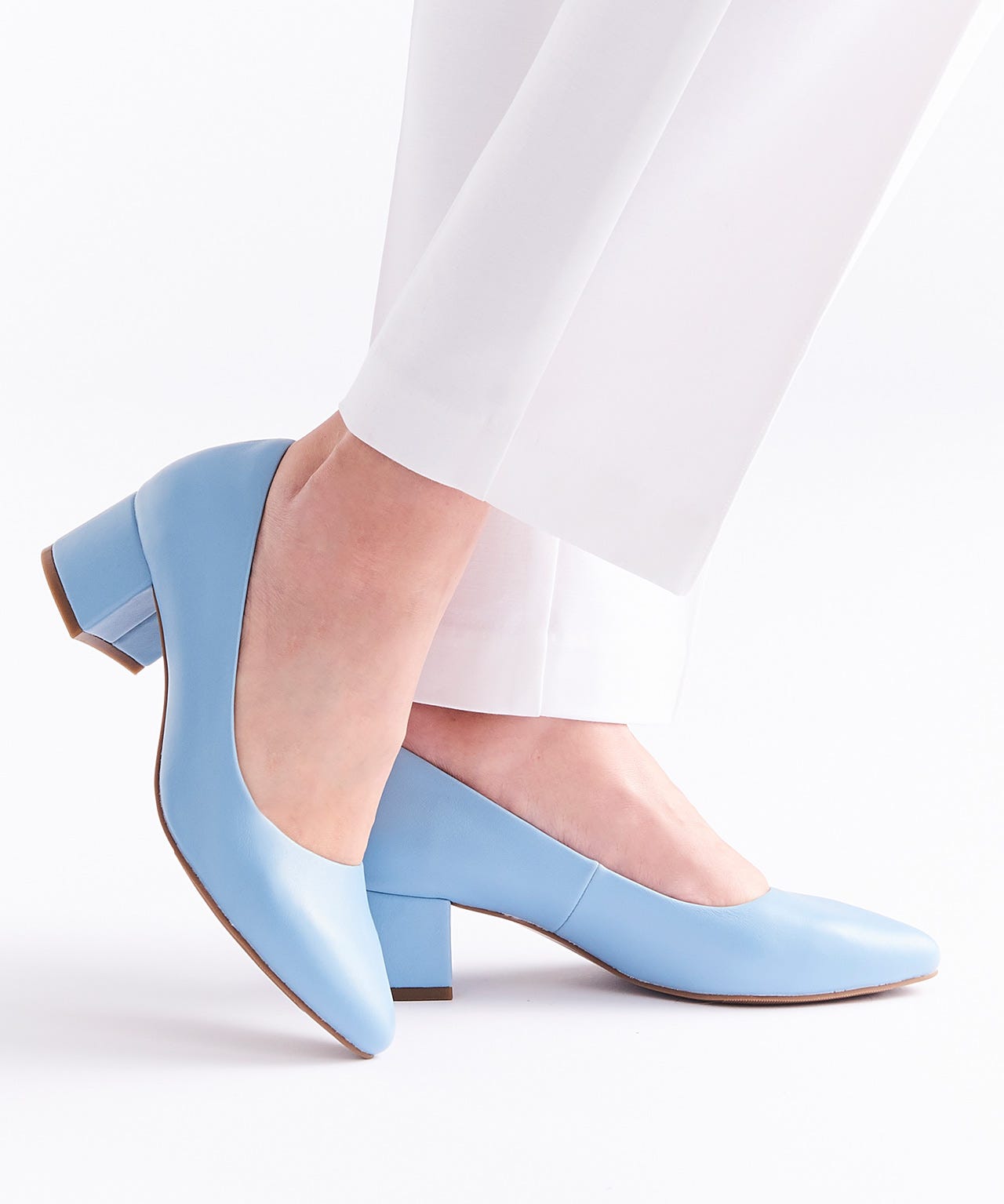 Block Heel Court Shoe  