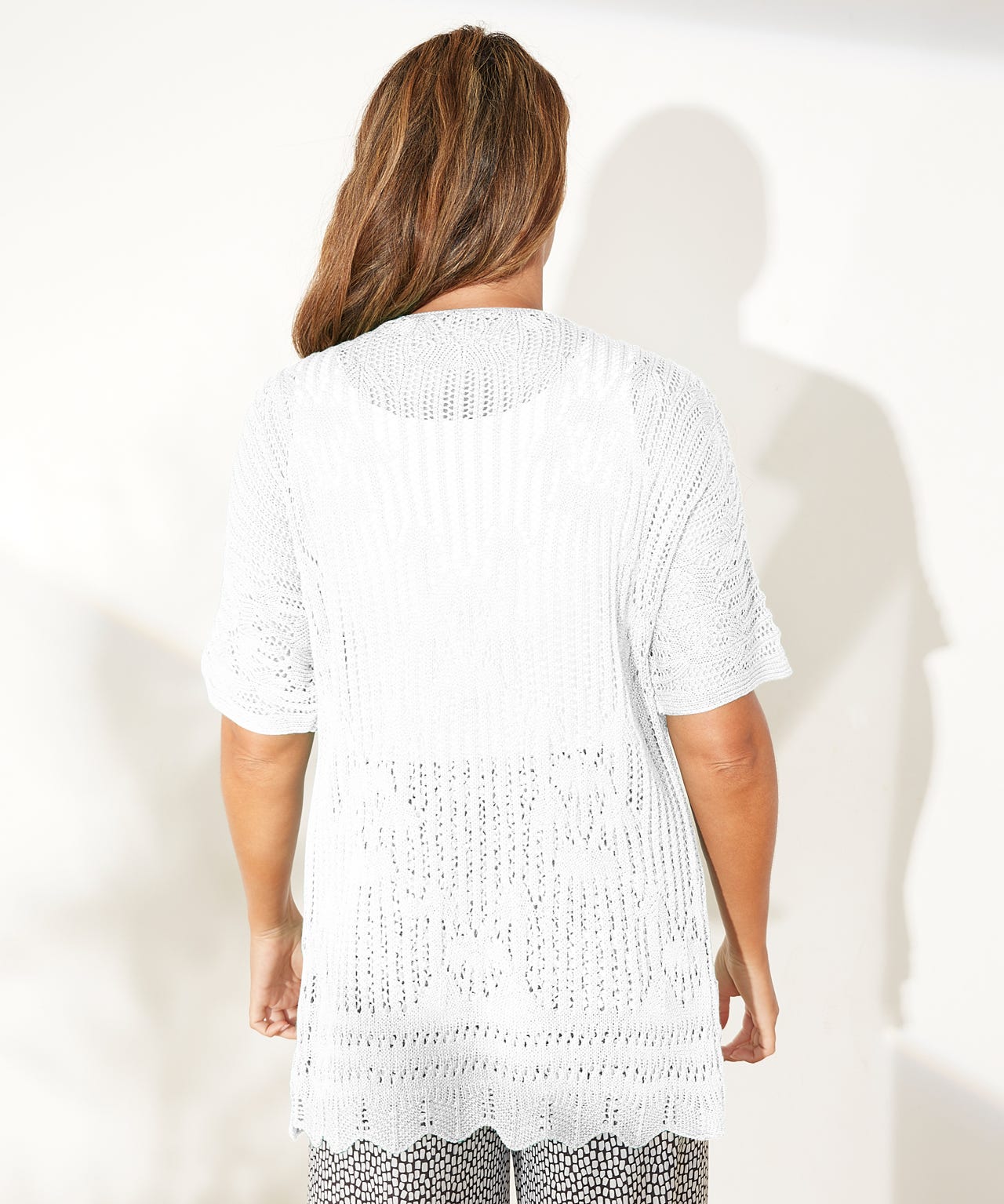 First Avenue - Crochet Short Length Cardigan 