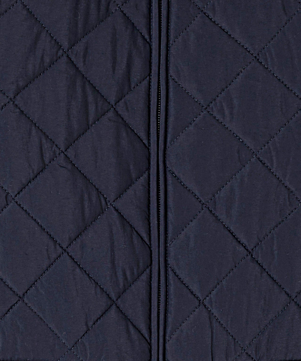 Quilted Faux Fur Collar Coat