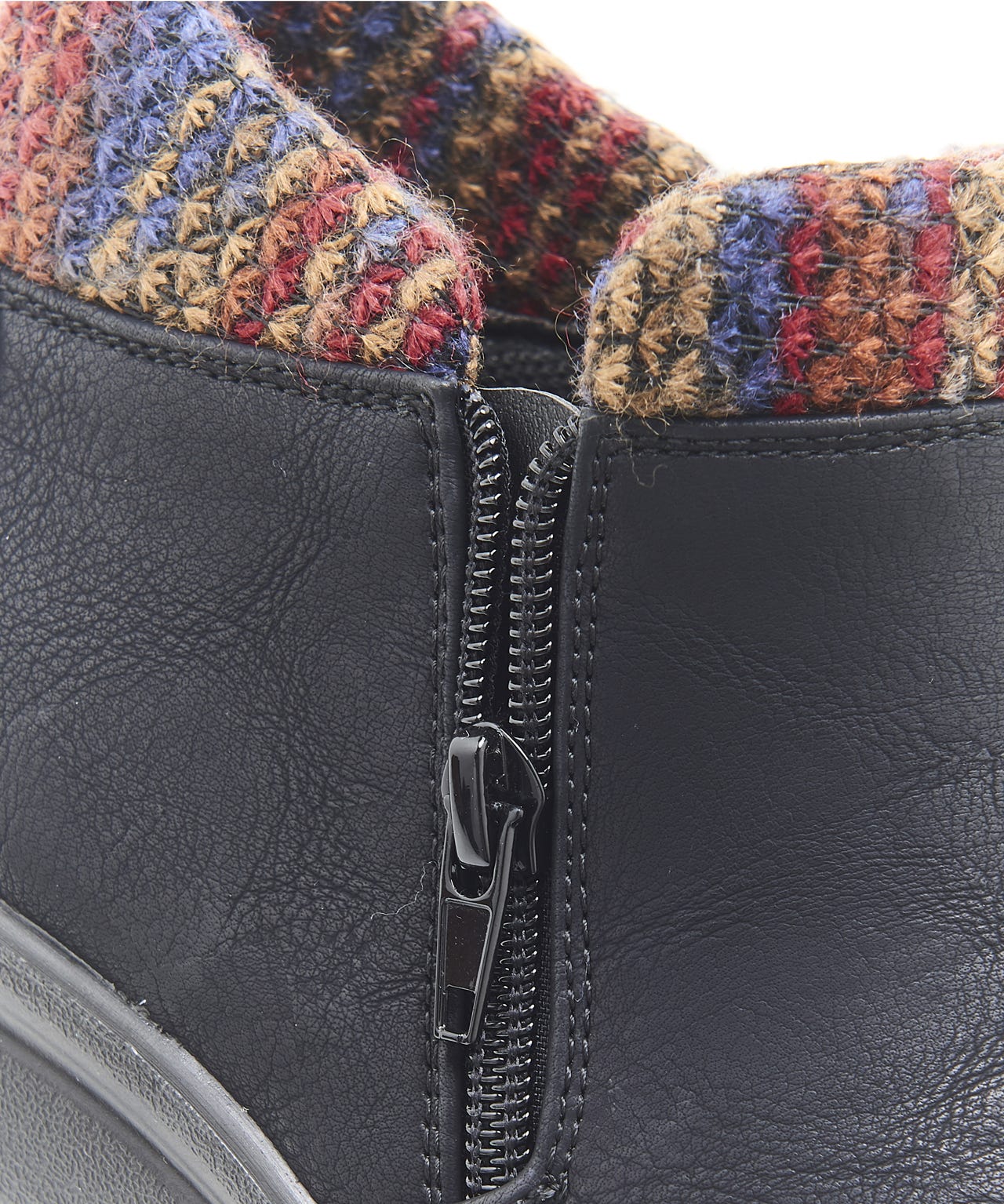 Cushion-walk Tweed-look Trim Ankle Boots 