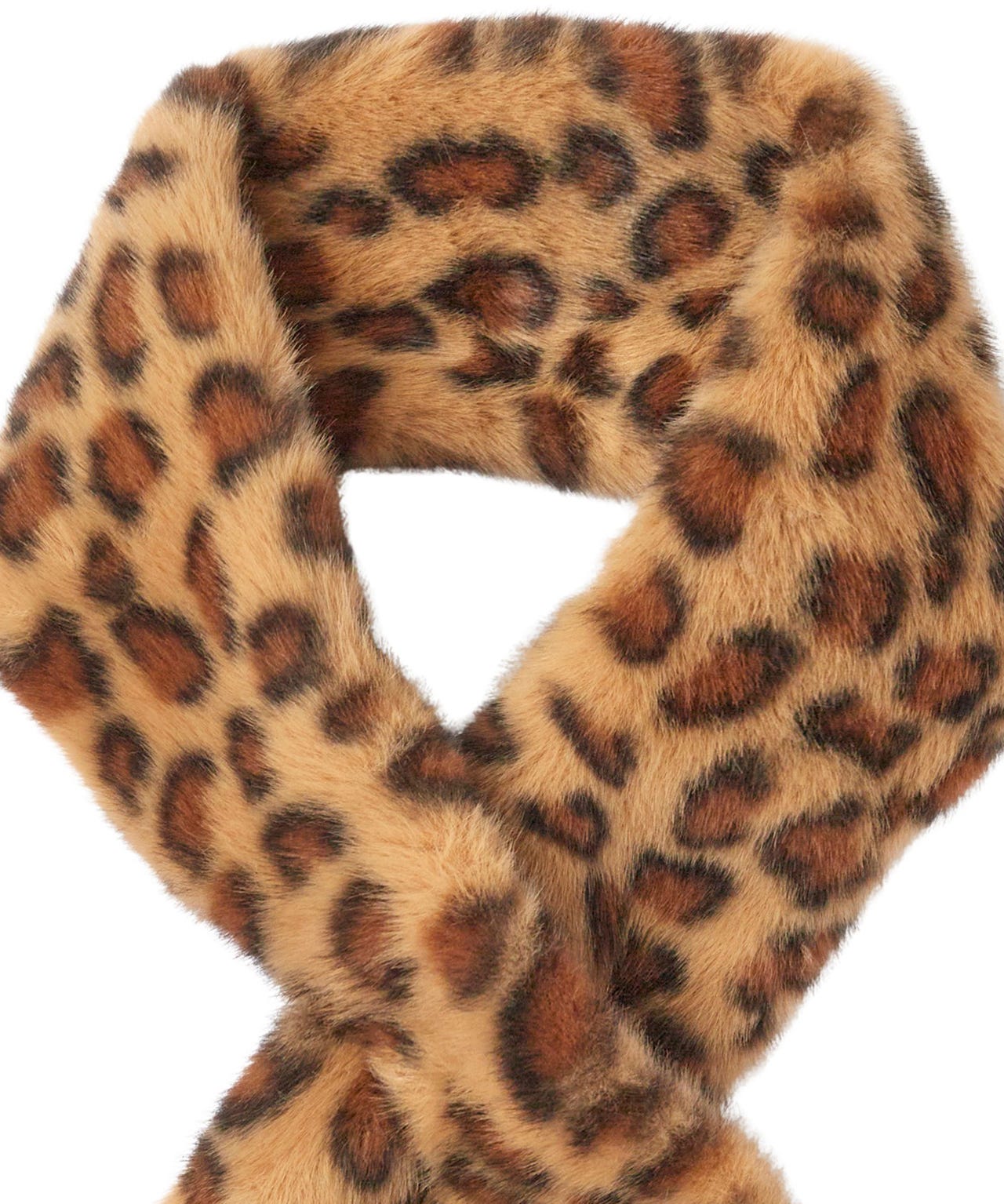Leopard Wrap-over Scarf