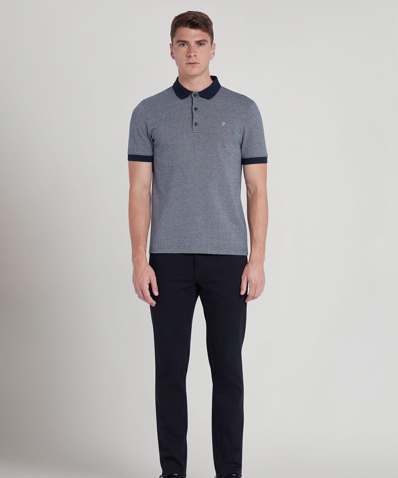 Farah - Stafford SS Jacquard Polo