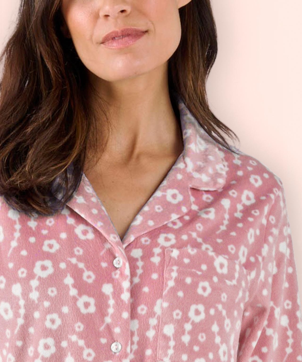 Fleece Button-Through Pyjamas