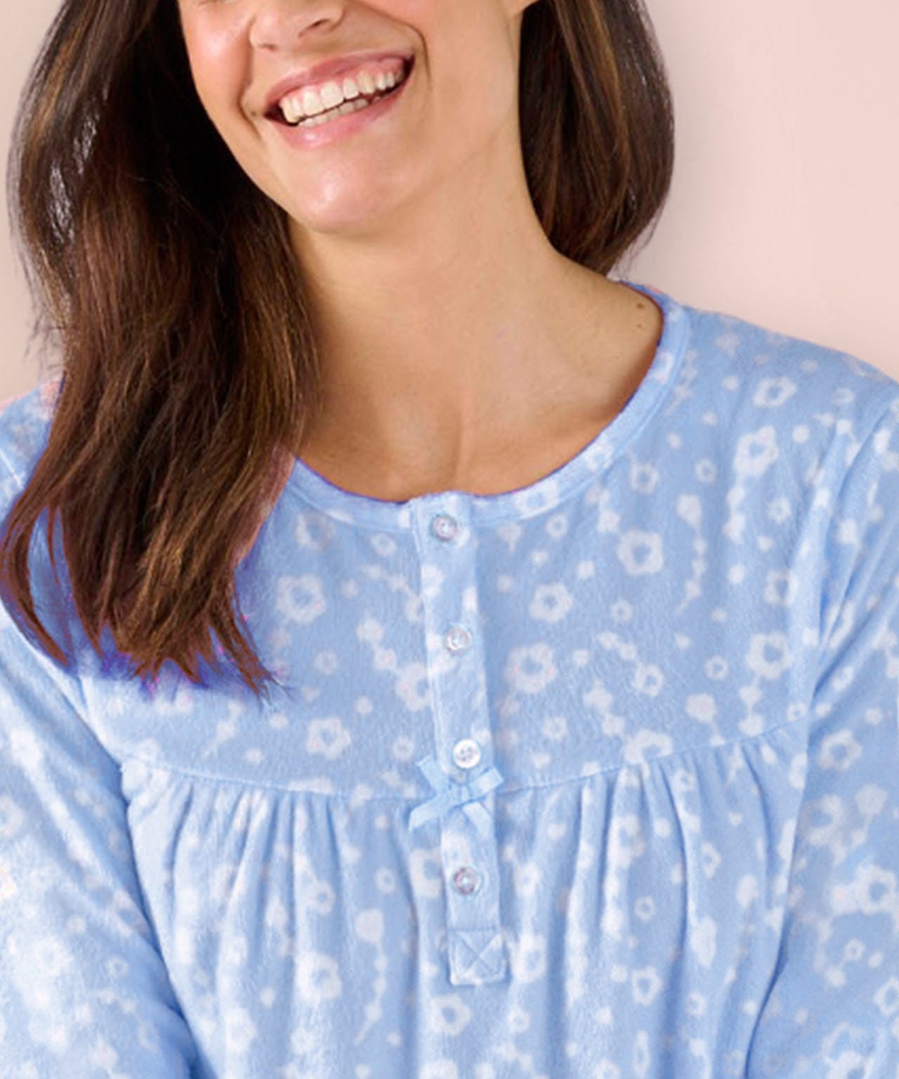 Printed Fleece Nightdress 