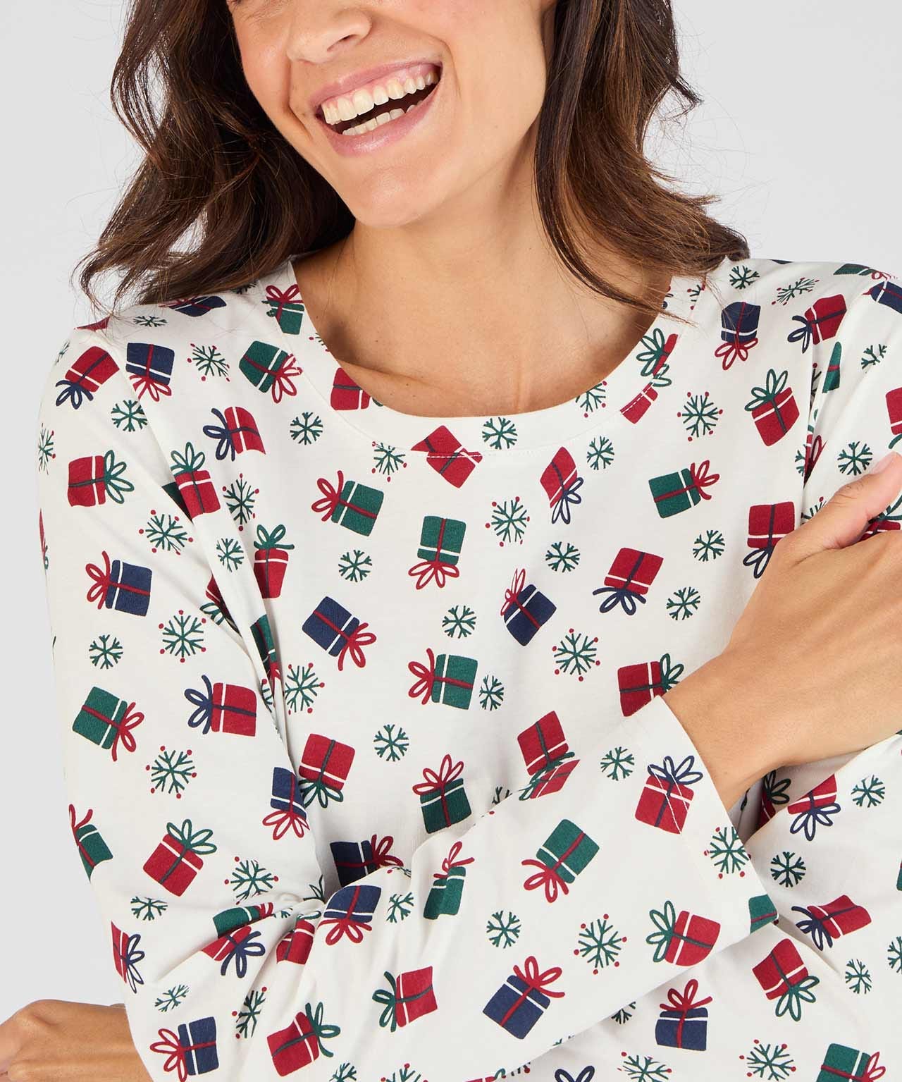 Long Sleeve Christmas Nightdress