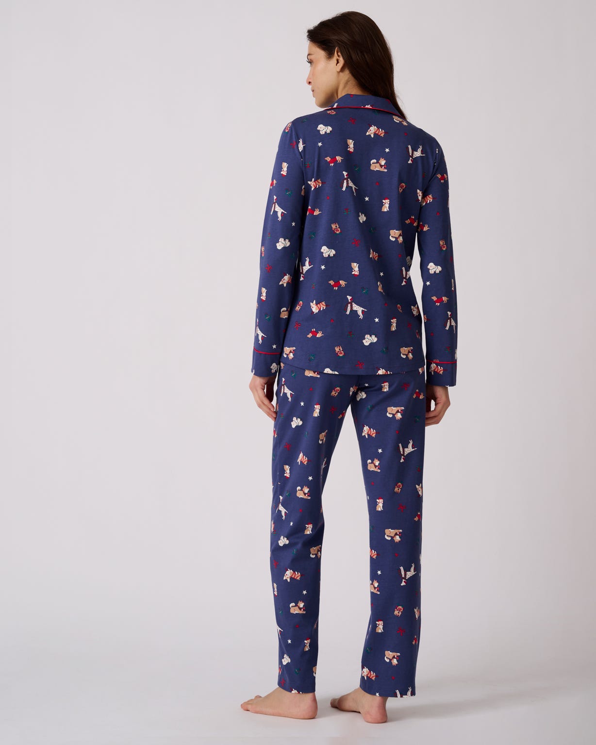 Jersey Dog Print Pyjamas 