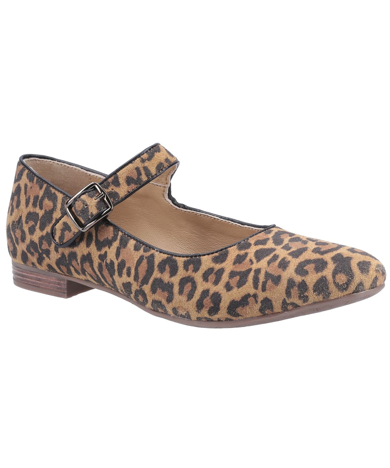 Damart Women's Leopard Hush Puppies Melissa Mary Jane Shoe Size 8