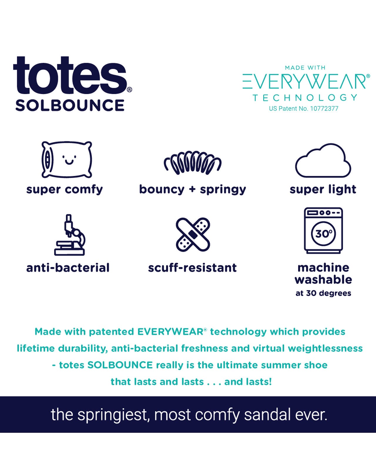 Totes Ladies Adjustable Sport Sandal