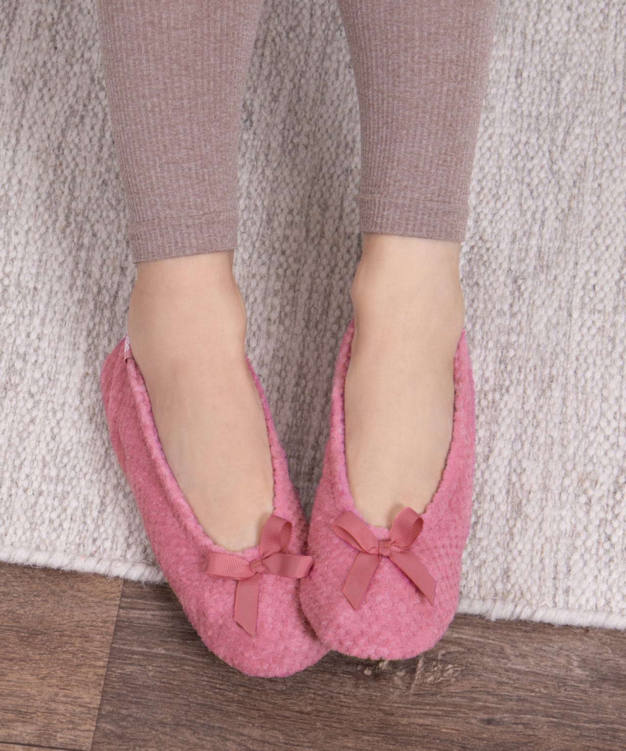 Totes Isotoner® Ladies Popcorn Ballet Slippers 