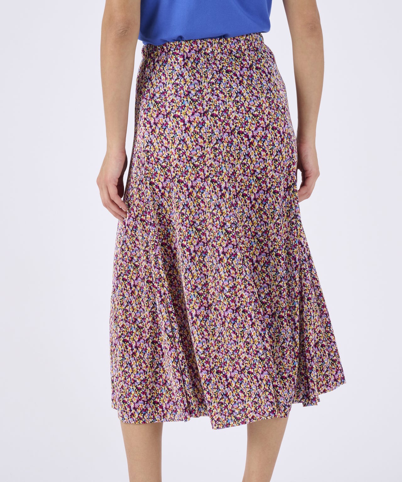 Pull-on Pleated Skirt 