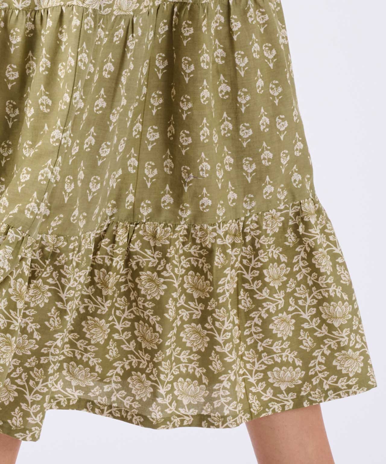 Print Tiered Skirt 