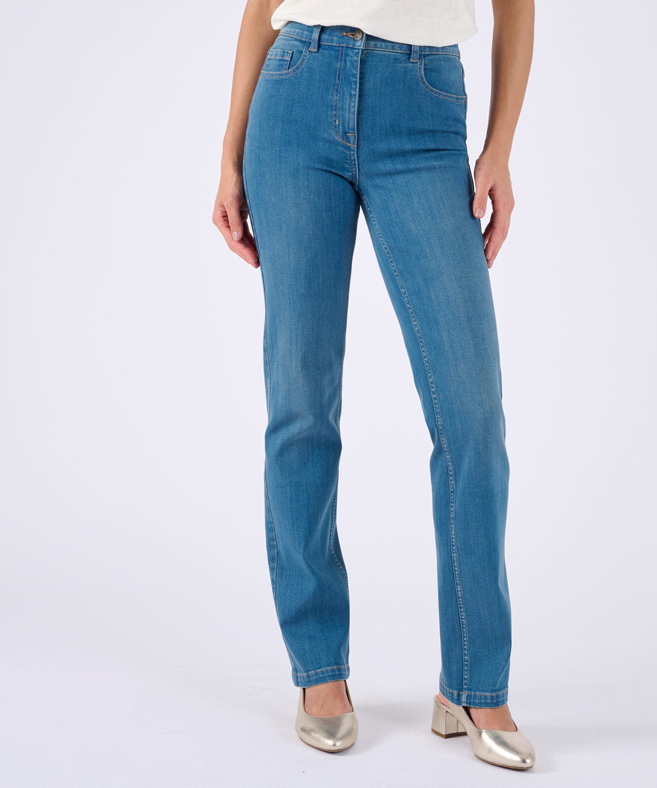 Perfect Fit Straight-leg Jeans