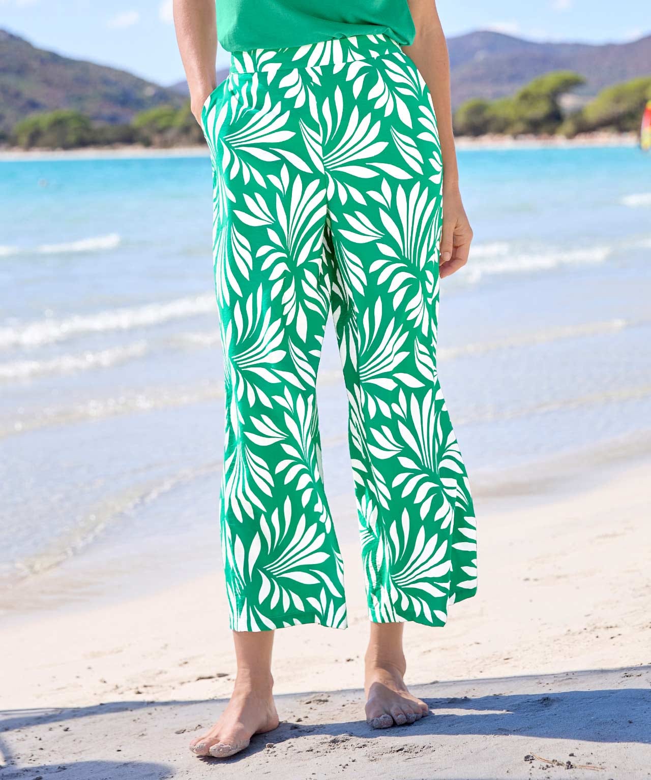 Pull-on Print Trousers 