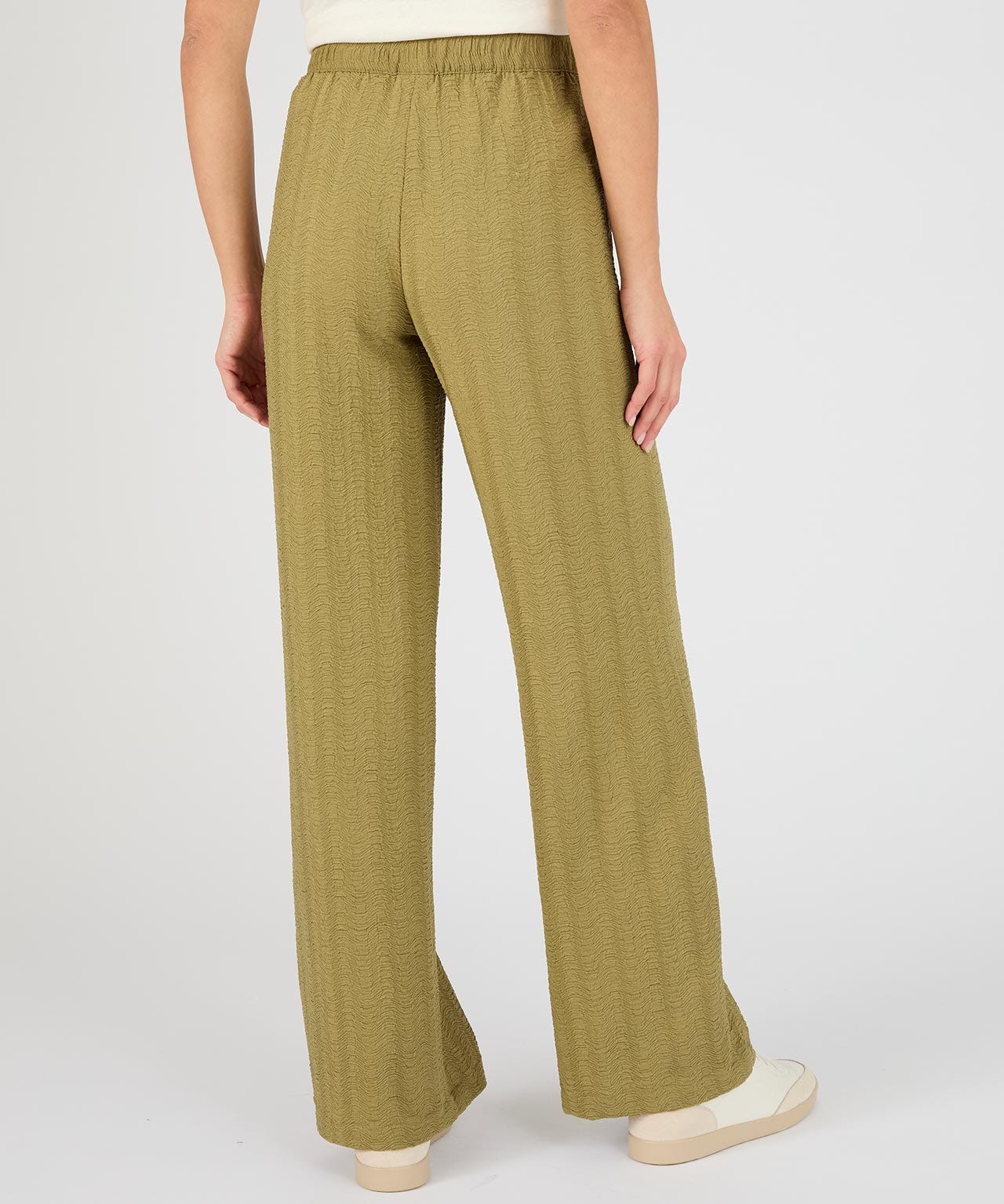 Textured Pull-on Trousers 