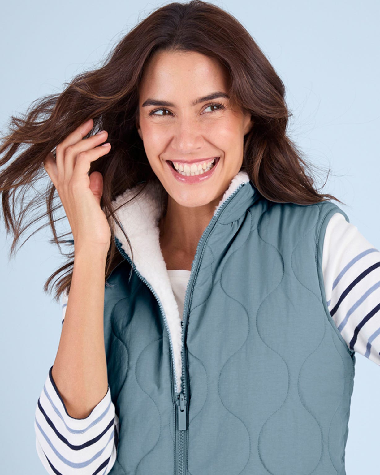 Reversible Fleece and Quilted Gilet 