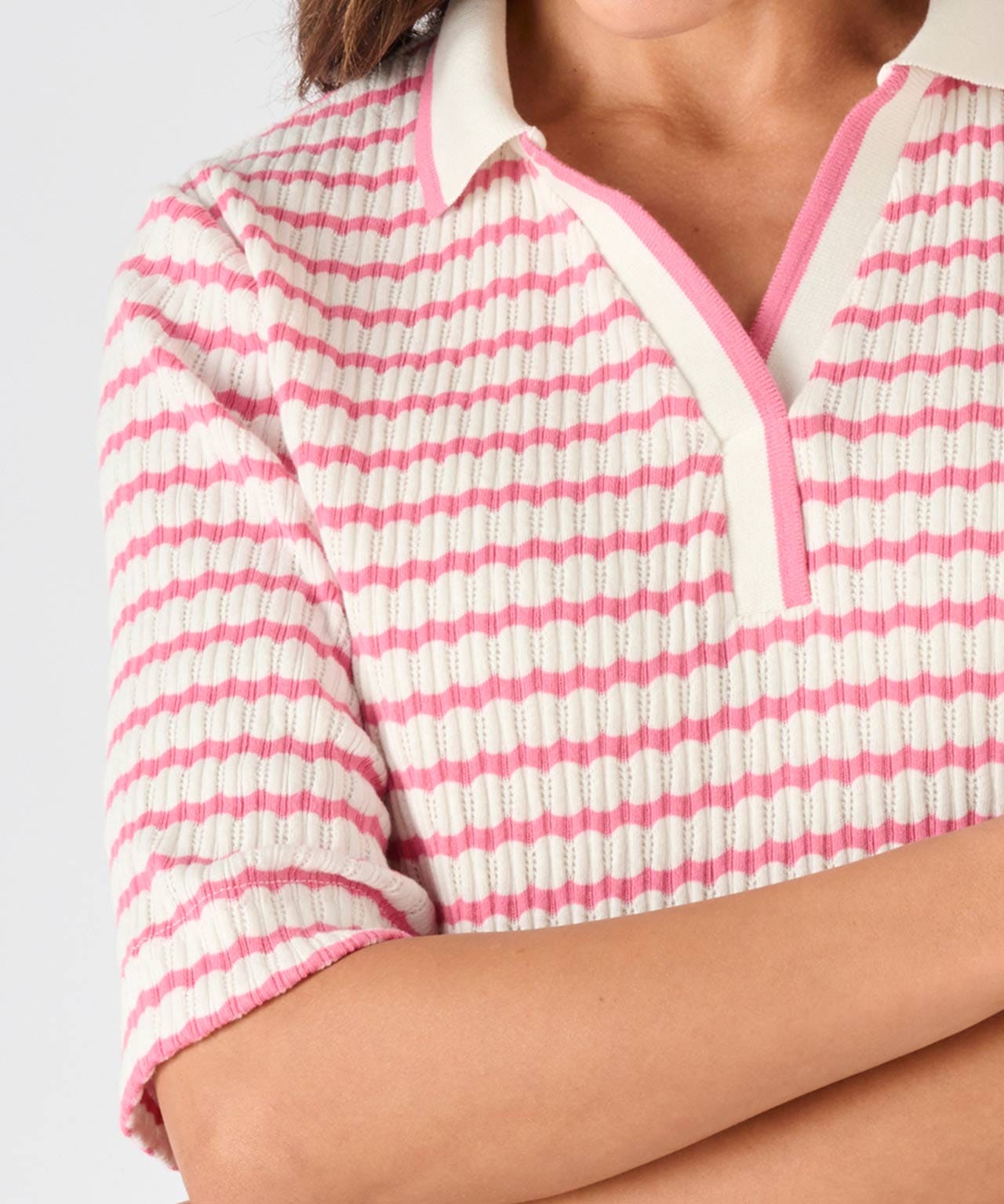 Textured Polo Top 