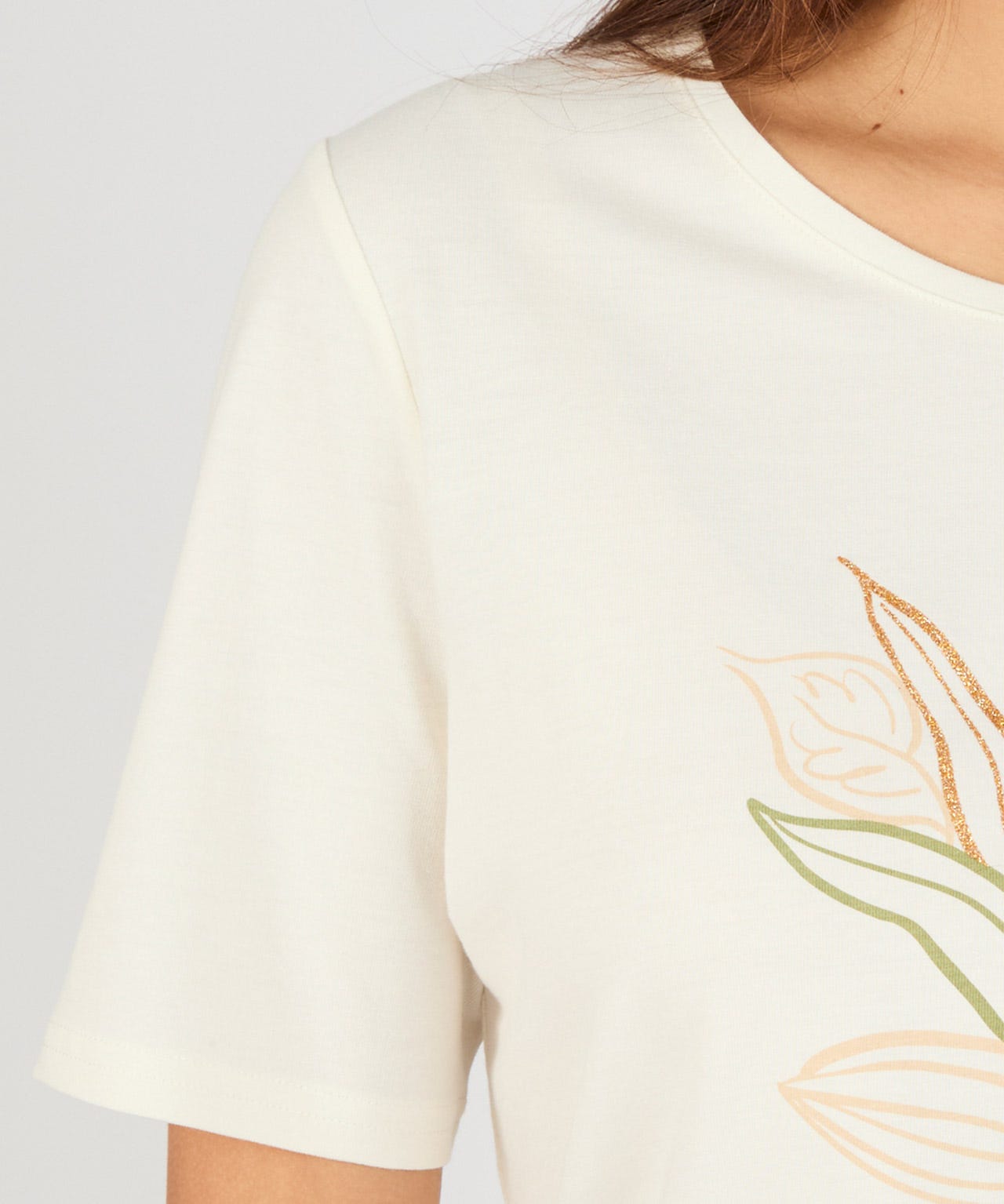 Glitter Print T-shirt 