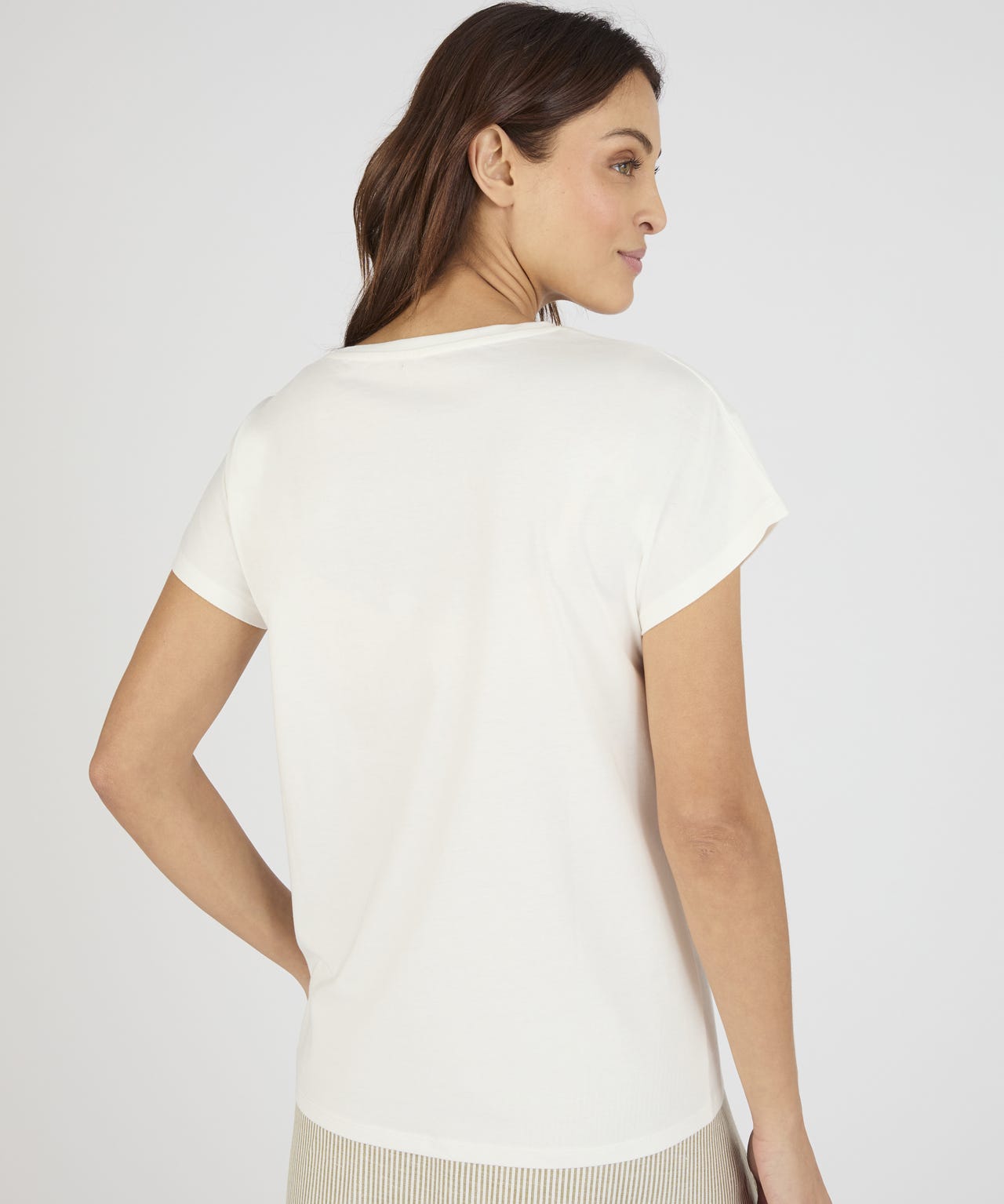 Broderie Anglaise Detail T-shirt 