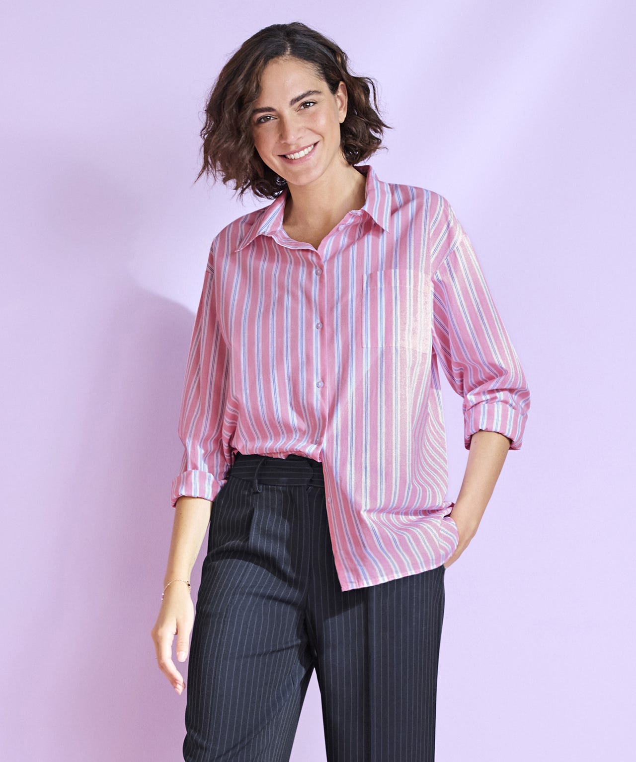 Stripe Cotton Shirt