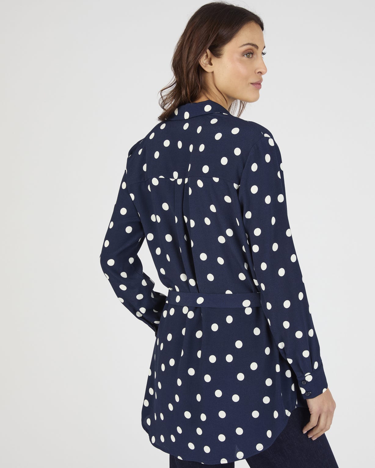 Polka Dot Belted Tunic 