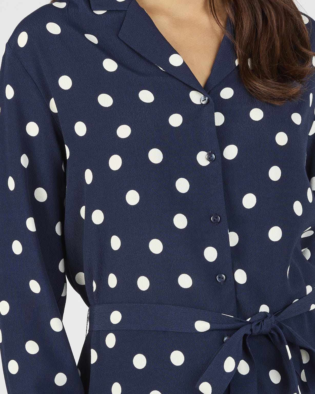 Polka Dot Belted Tunic 