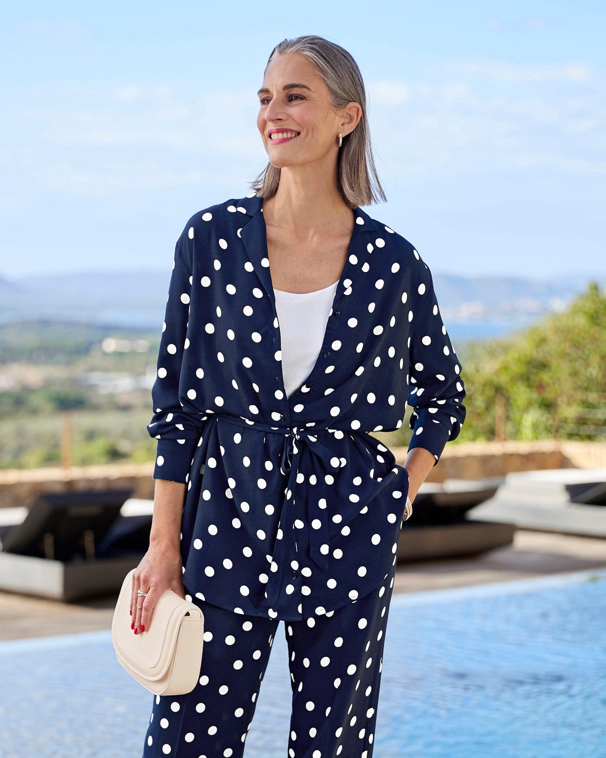 Polka Dot Belted Tunic 