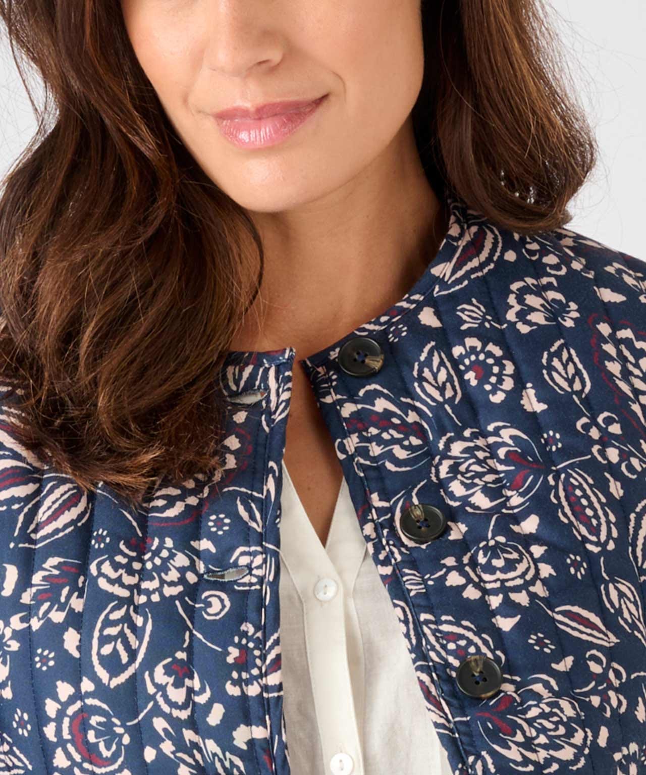 Print Quilted Jacket