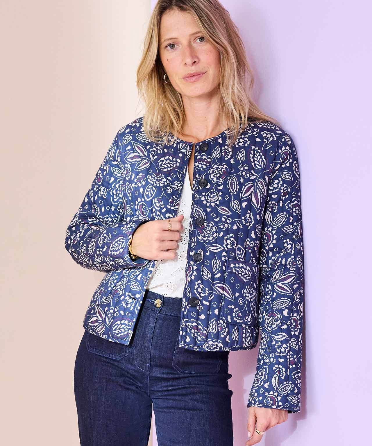 Print Quilted Jacket