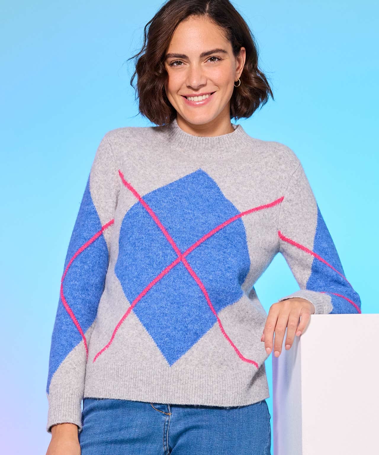 Thermolactyl Argyle Jumper