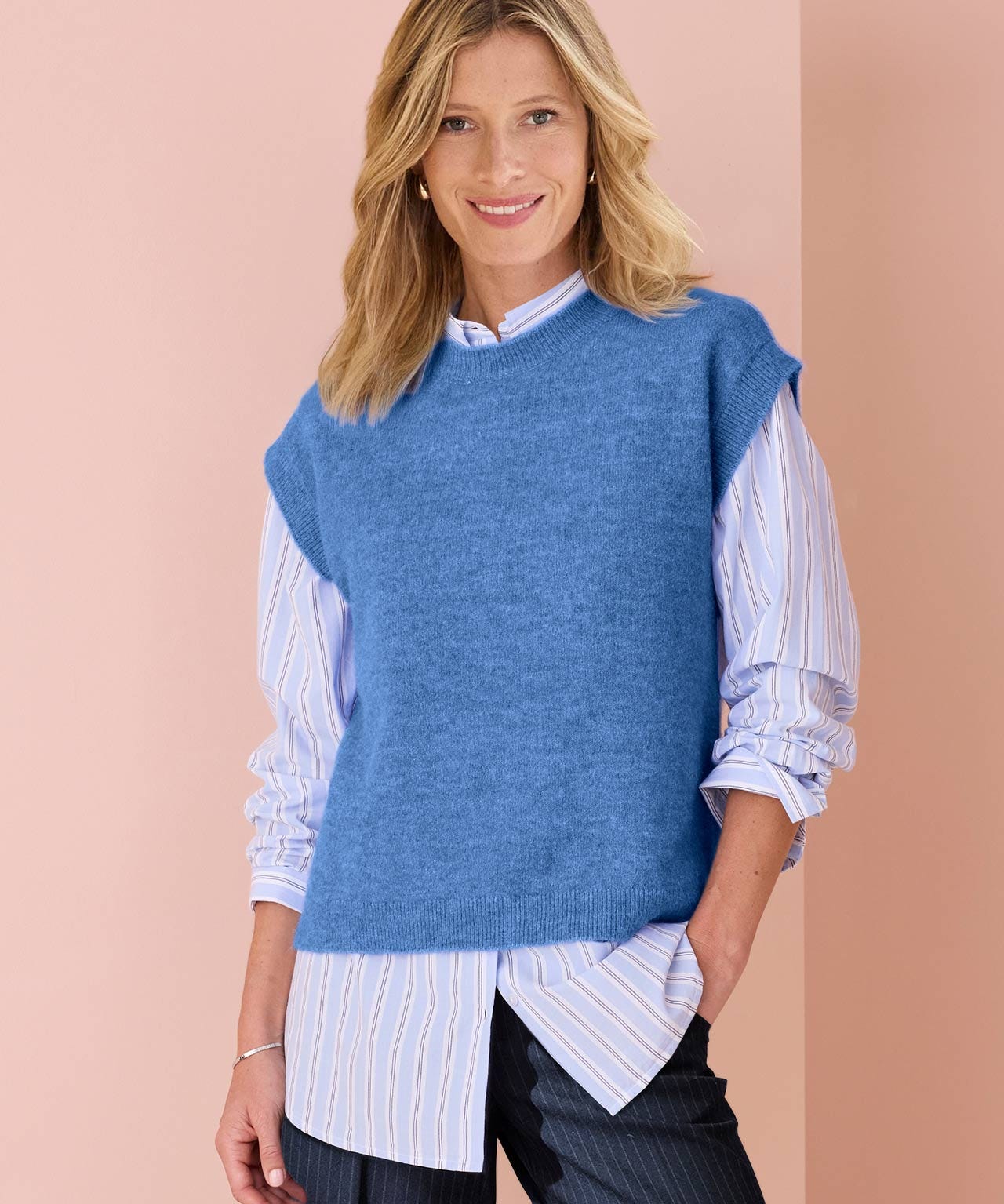 Alpaca-blend Sleeveless Jumper 