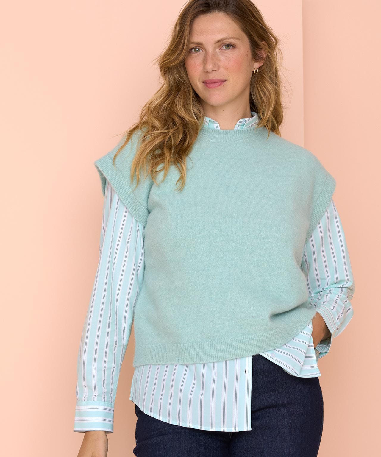 Alpaca-blend Sleeveless Jumper 