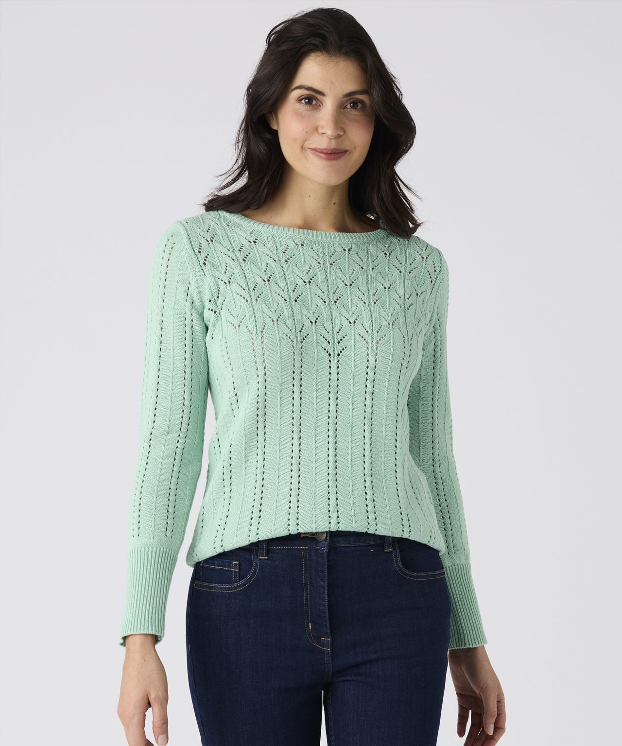 Pointelle & Cable Jumper 