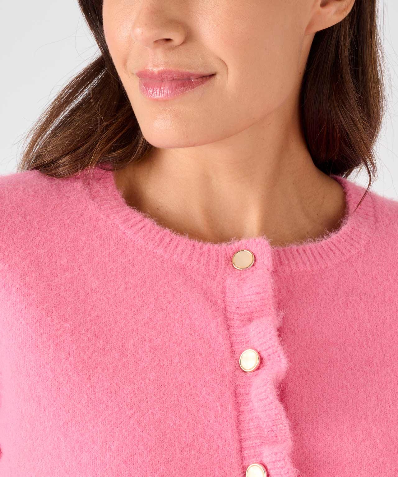 Thermolactyl Ruffle Front Cardigan