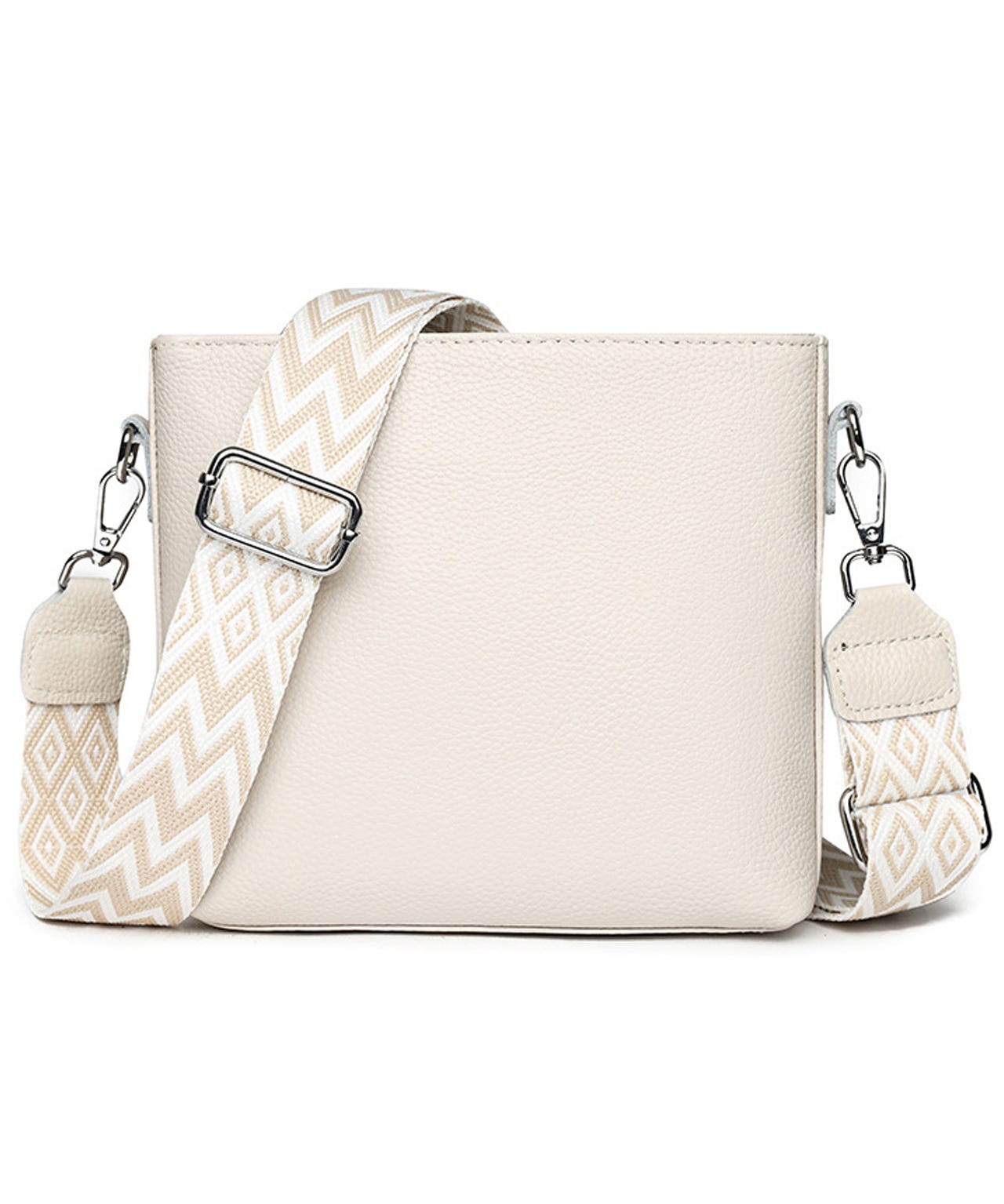 Envy - Leather Shoulder Bag Patterned Strap