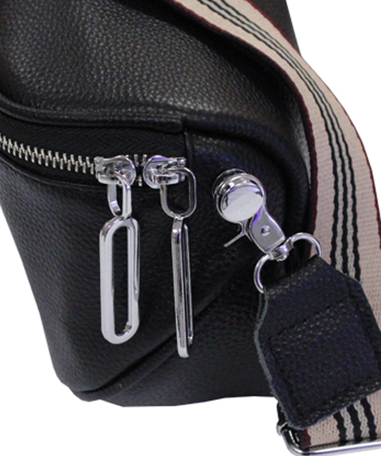 Envy - Leather Cross Body Bag Patterned Strap 