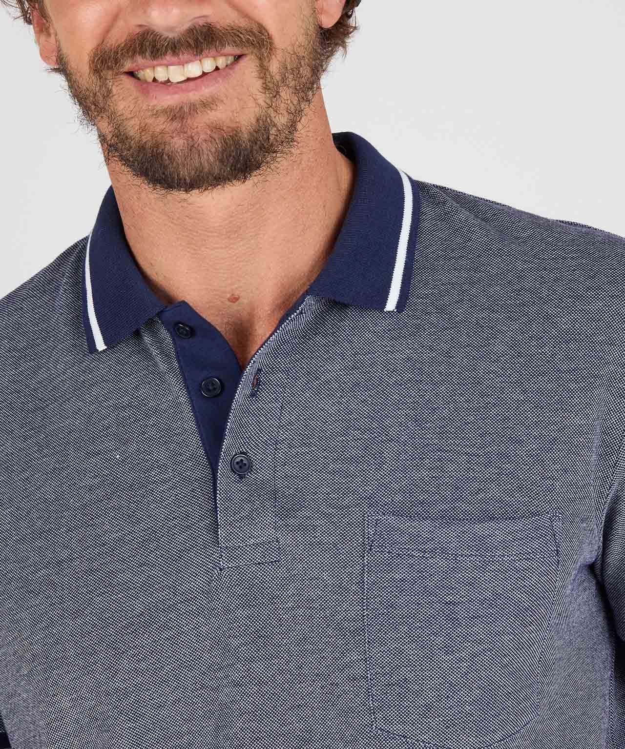 Contrast Trim Polo T-shirt