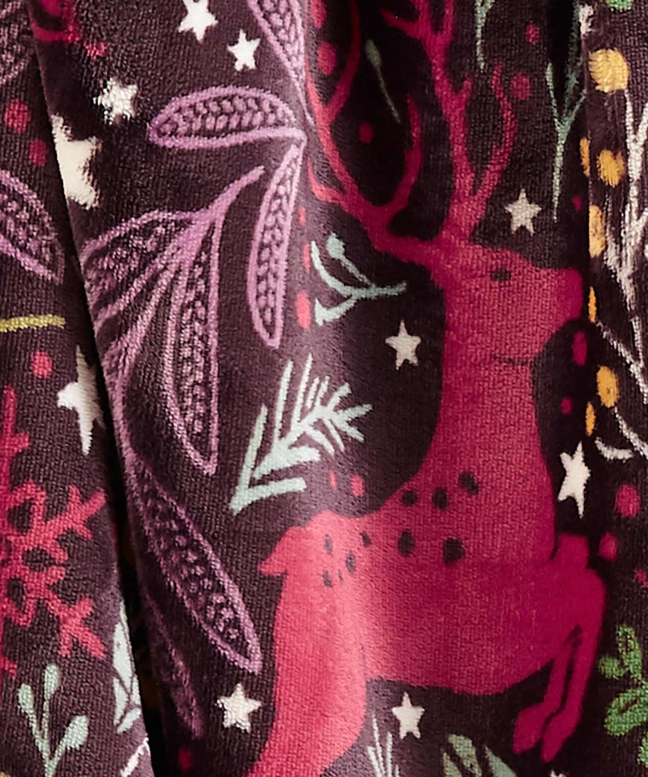 Winter Stags Sherpa Throw 